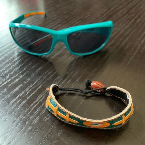 Other - Miami Dolphins sunglasses and game bracelet